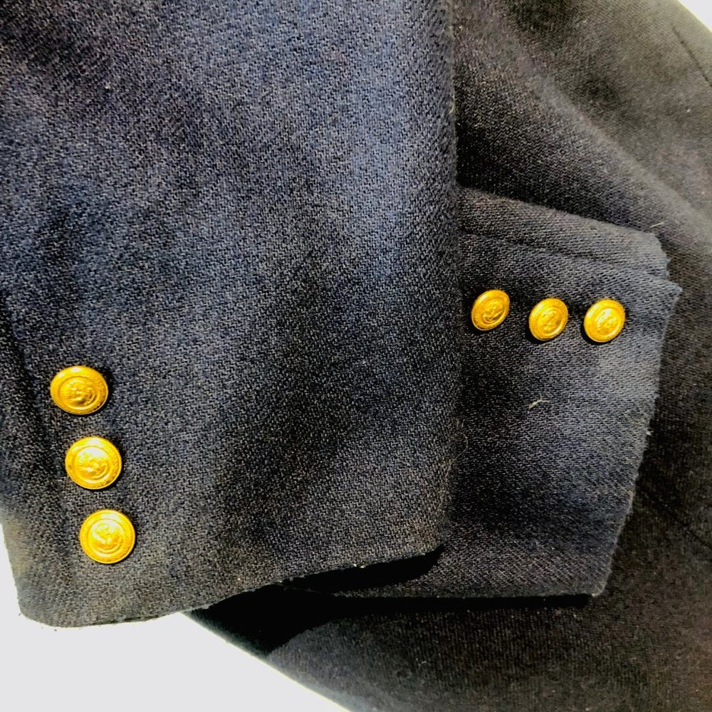 Express Double Breasted Patch Preppy Blazer - image 3